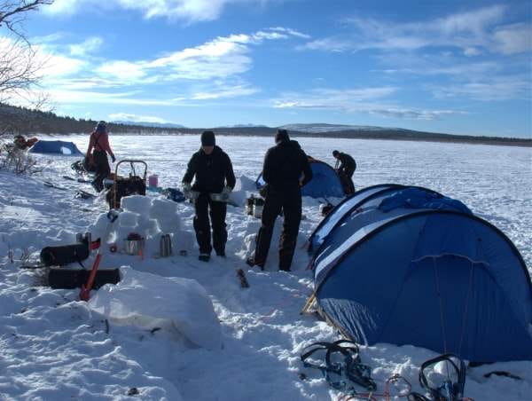 Breaking camp