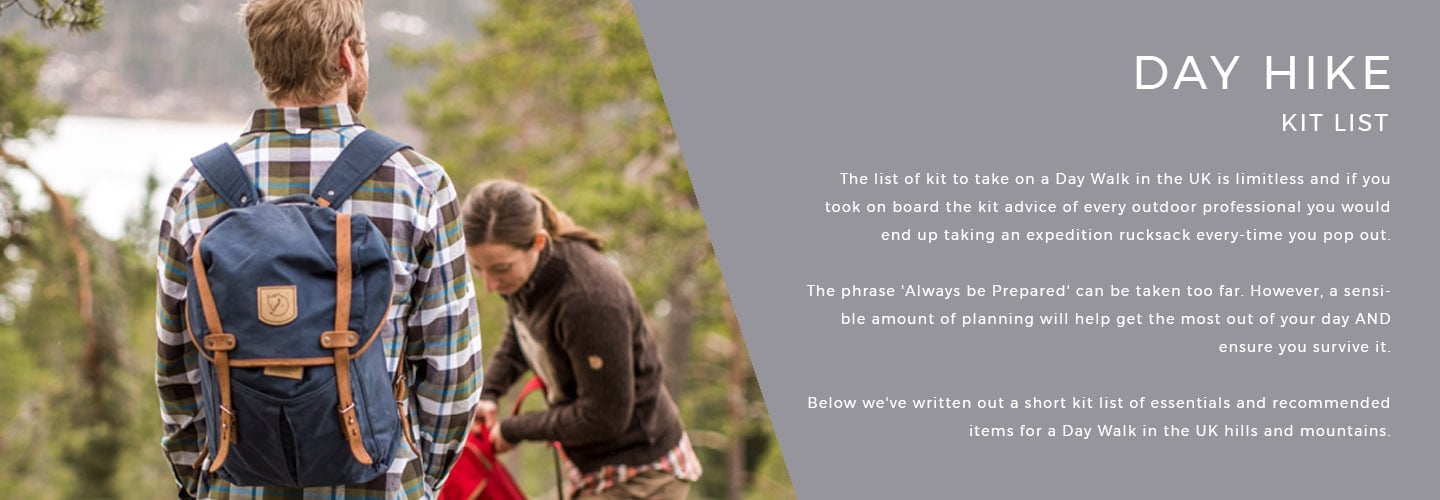 Day Hike Kit List | LD Mountain Centre