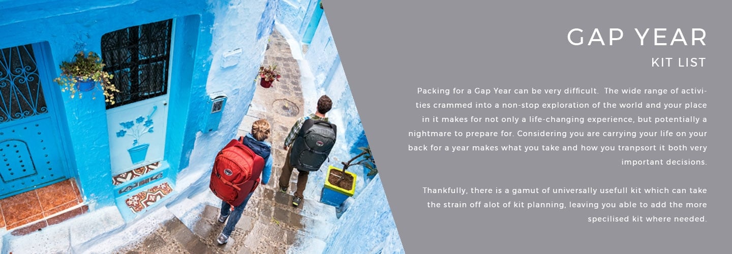 Gap Year Kit List | LD Mountain Centre