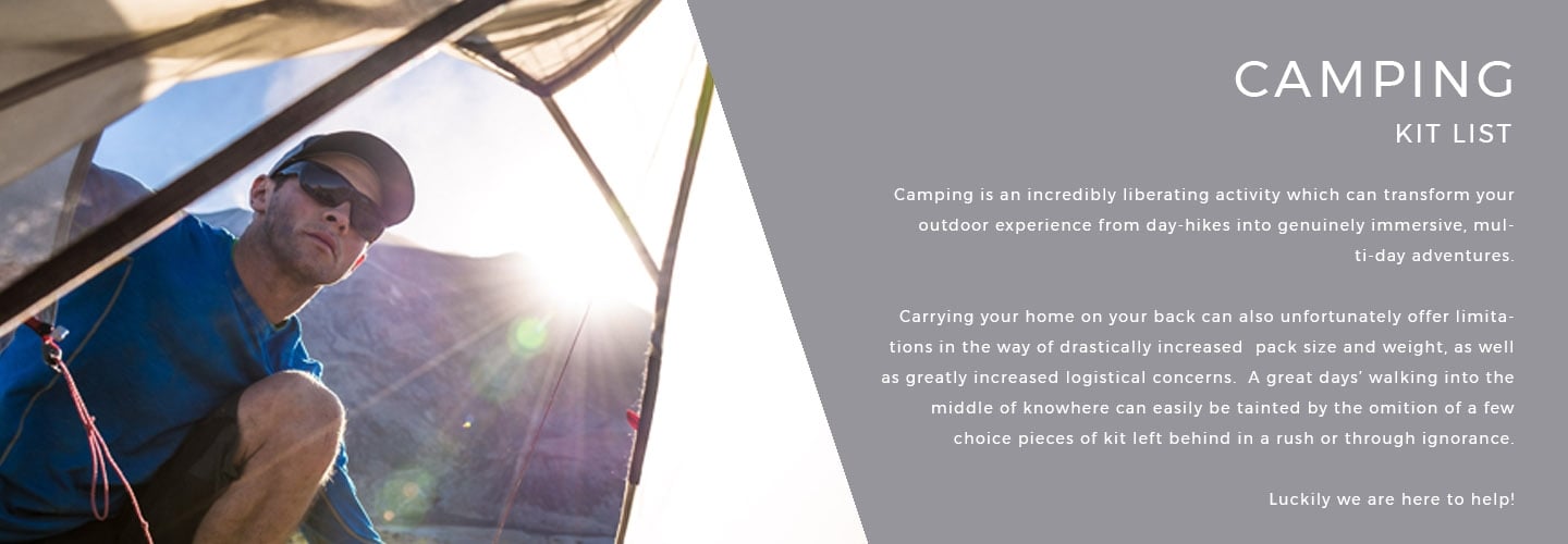 Camping Kit List | LD Mountain Centre