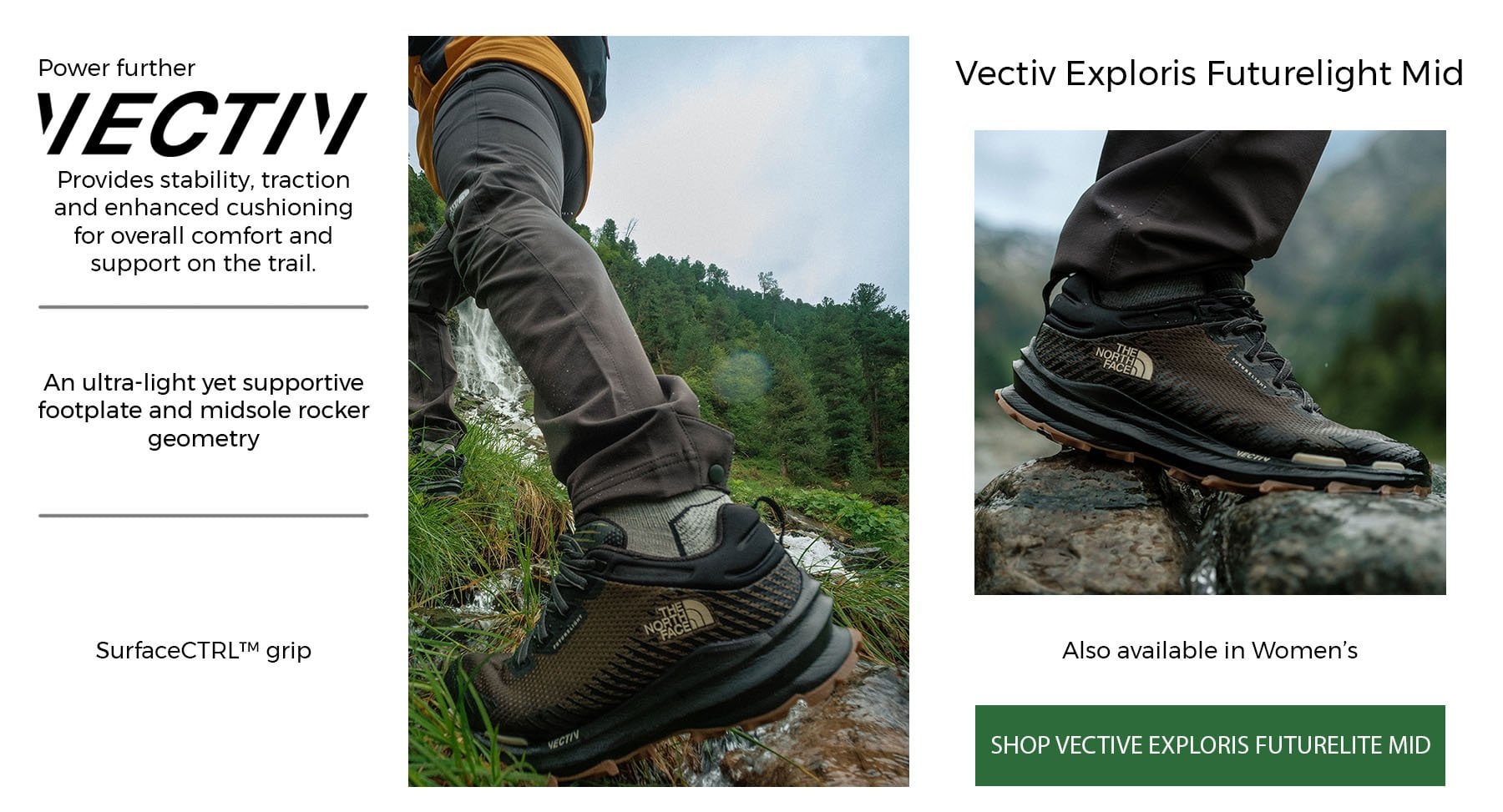 shop The North Face Vectiv Exploris Futurelight Mid with LD Mountain Centre