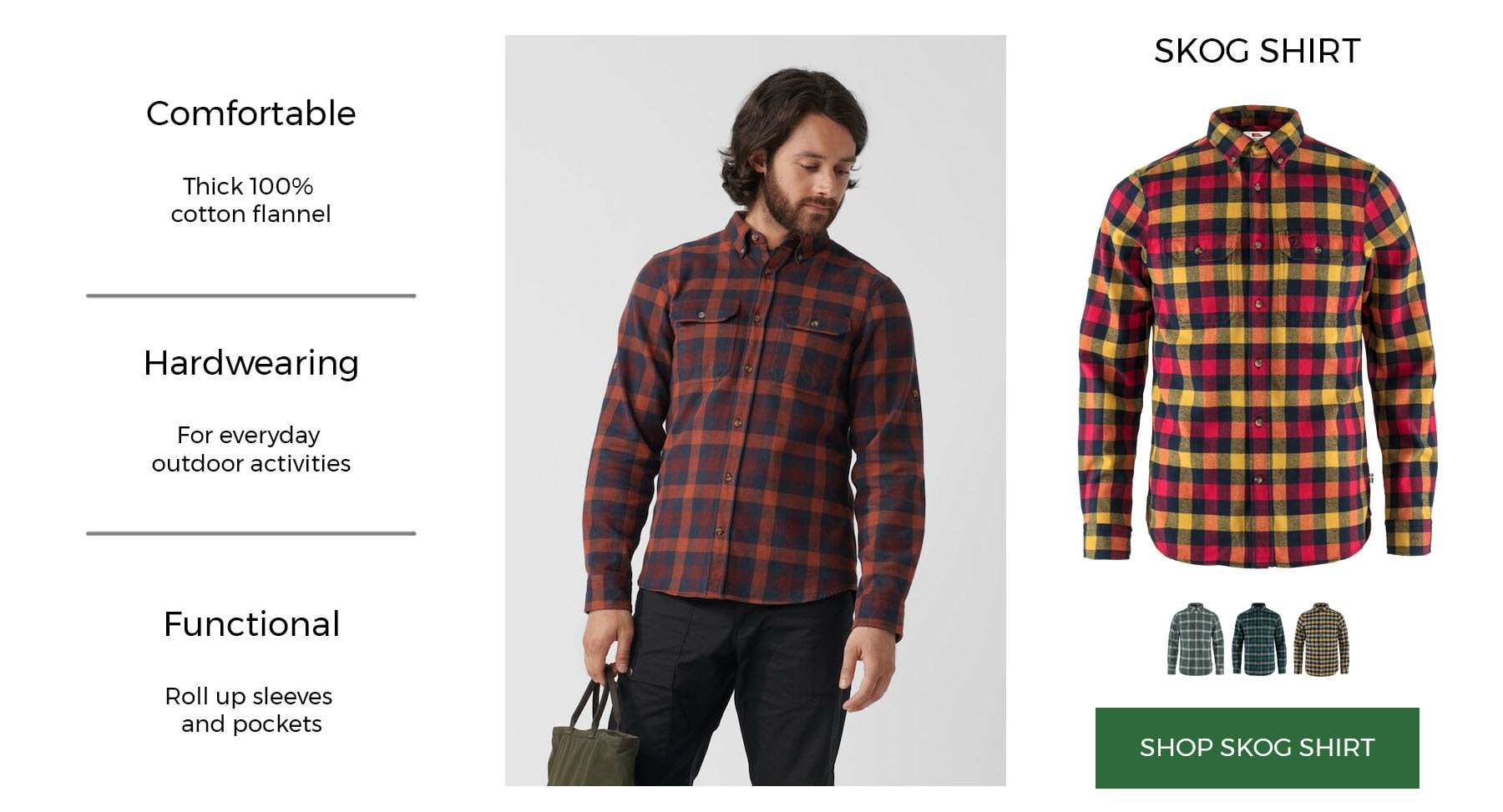 Fjallraven Skog Shirt with LD Mountain Centre