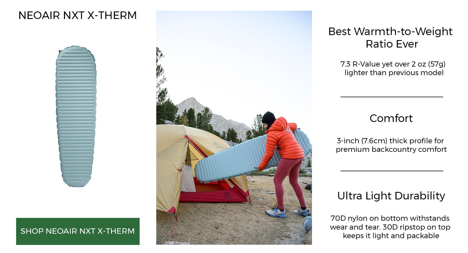 Thermarest NeoAir NXT X-Therm from LD Mountain Centre
