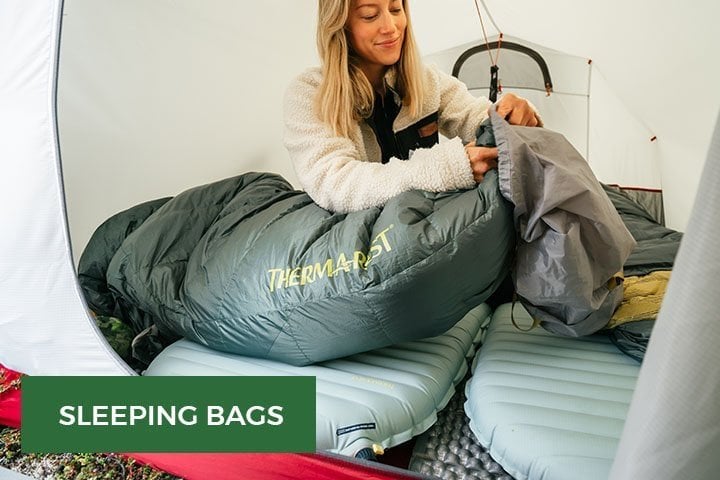 Thermarest Sleeping Bags with LD Mountain Centre