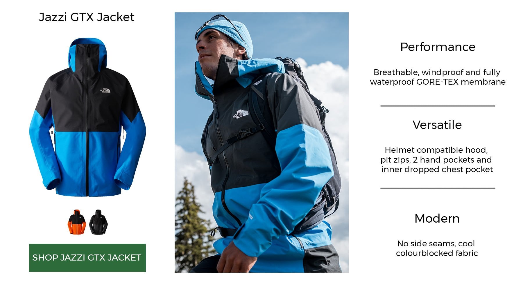 TNF Jazzi GTX jacket | ld mountain centre