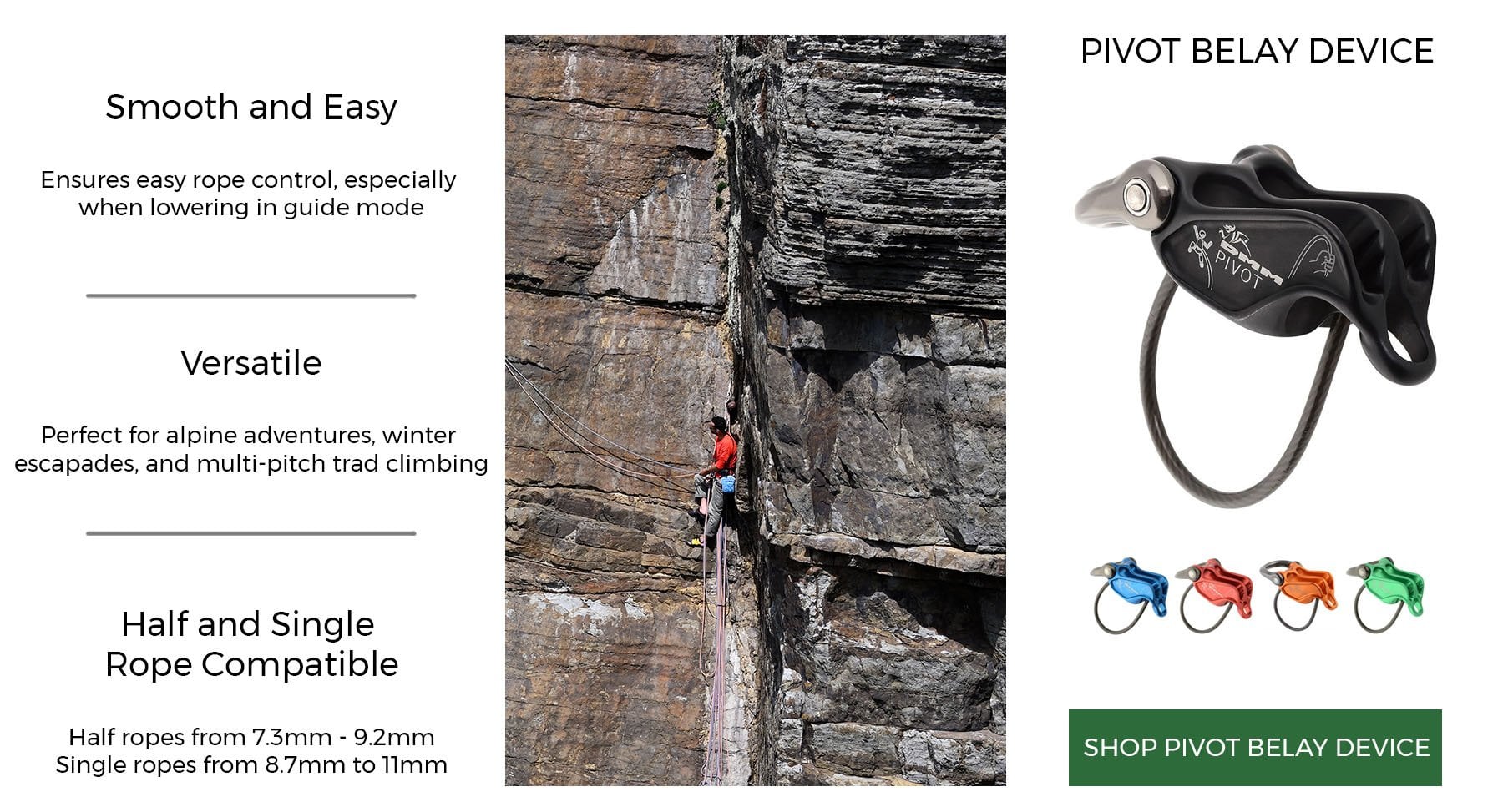 dmm pivot belay device | LD mountain centre