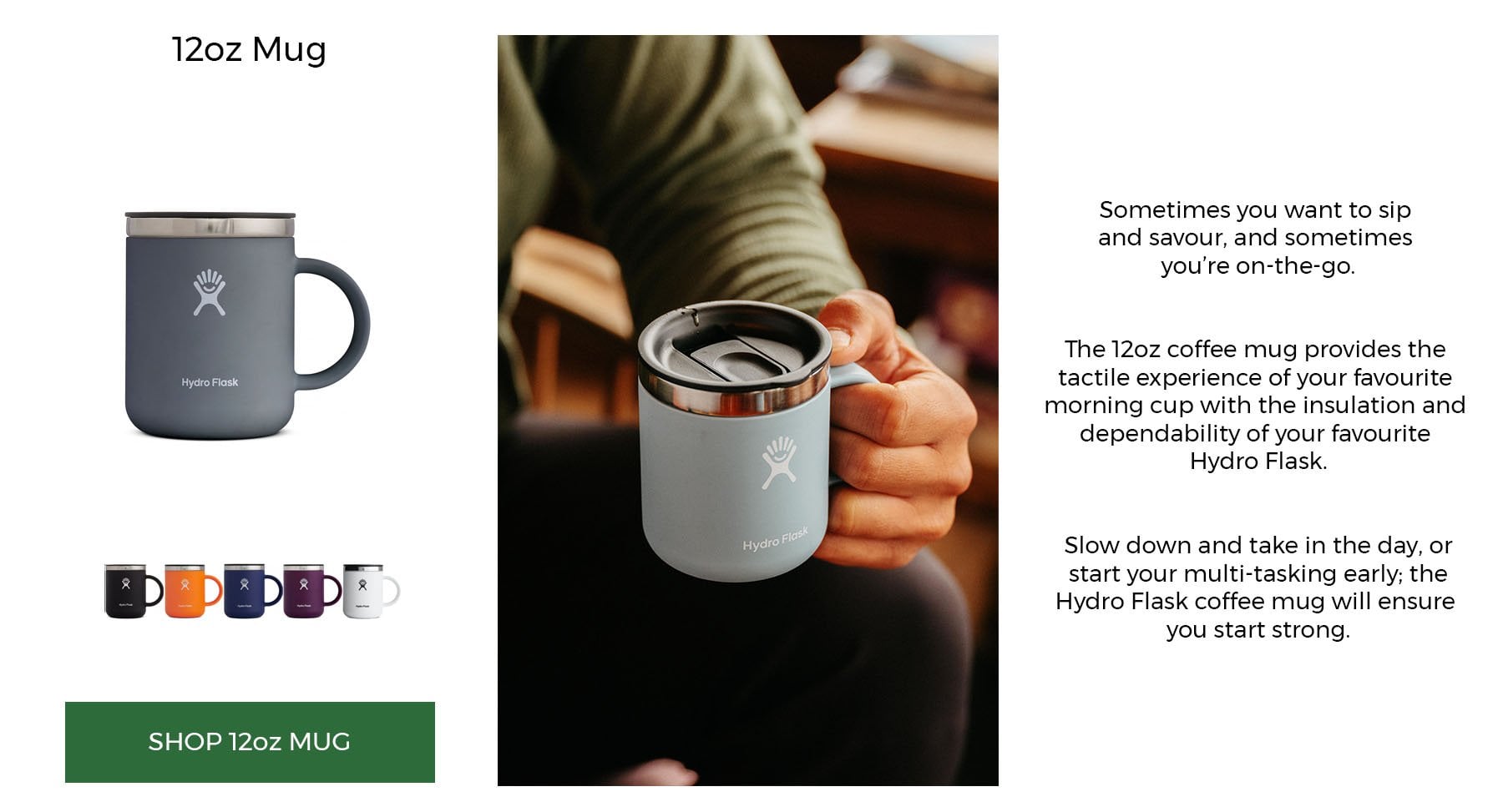 hydro flask 12oz mug | LD Mountain Centre