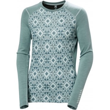 Womens Lifa Merino Midweight Graphic Crew