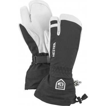Army Leather Heli Ski 3 Finger Glove