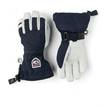 Junior Army Leather Heli Ski Glove