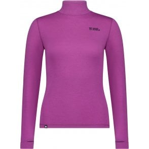 Womens Cascade Merino Base Layer Mock Neck Long Sleeve