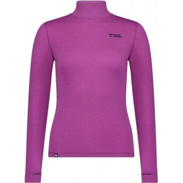 Womens Cascade Merino Base Layer Mock Neck Long Sleeve