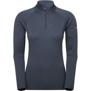 Womens Dart Zip Neck