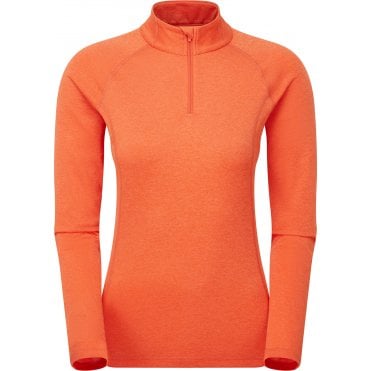 Womens Dart Zip Neck