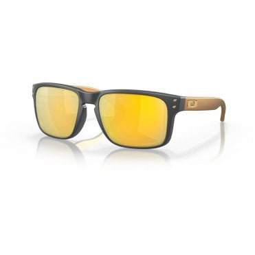 Holbrook Sunglasses OO9102-W455 Matte Carbon /Prizm 24k Polarized