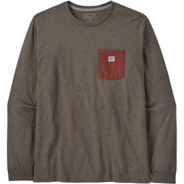 Mens L/S Shop Sticker Pocket Responsibili-Tee