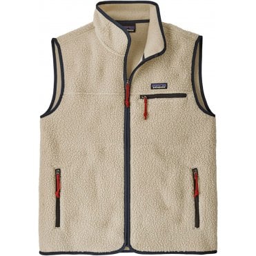 Mens Retro Pile Vest