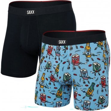 Mens Vibe Xtra Boxer Breif Fly 2 Pack