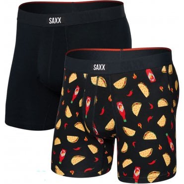 Mens Vibe Xtra Boxer Breif Fly 2 Pack