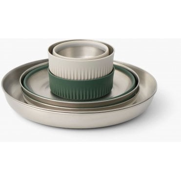 Detour Stainless Steel Collapsible Dinnerware Set - 6 Piece