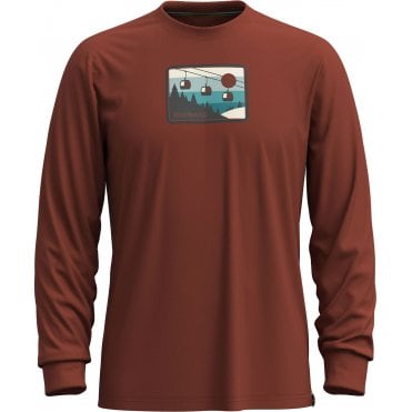 Mens Gondola Ride Graphic Long Sleeve Tee Everyday
