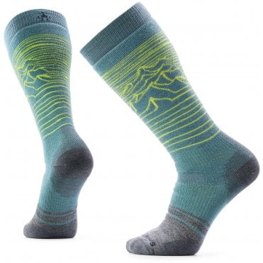 Snowboard Full Cushion Iguchi Pattern Over The Calf Socks