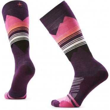 Womens Ski Targeted Cushion Pattern OTC Socks