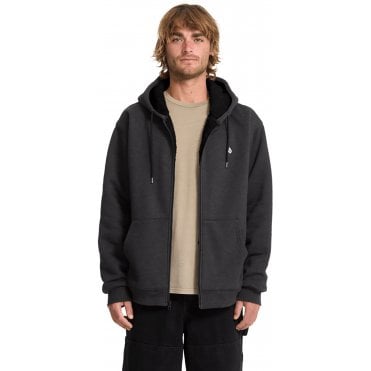 Mens Single Stone Lined Zip